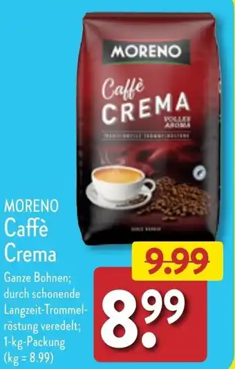 Aldi Nord Moreno Caffé Crema 1 kg Packung Angebot
