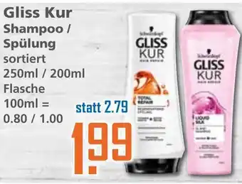 Klaas und Kock Gliss Kur Shampoo/Spülung 250ml/200ml Angebot