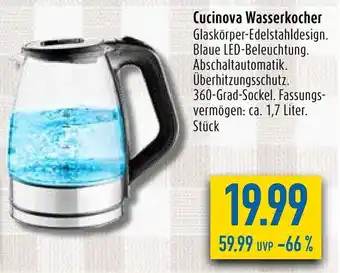 diska Cucinova Wasserkocher Angebot