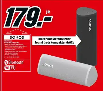 MediaMarkt Sonos Roam Bluetooth Lautsprecher Angebot