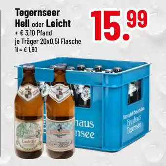 trinkgut Tegernseer Hell o. Leicht 20*500ml Angebot