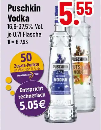 trinkgut Puschkin Vodka 700ml Angebot