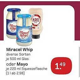 Miracel whip oder mayo Angebot bei akzenta