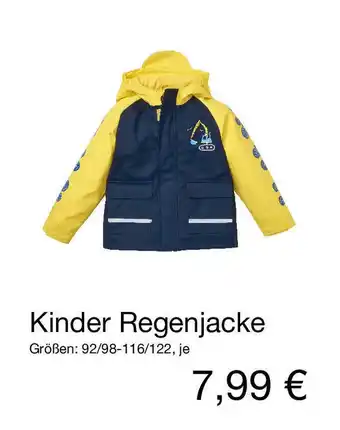 KiK Kinder Regenjacke Angebot