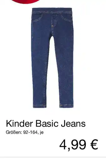 KiK Kinder Basic Jeans Angebot