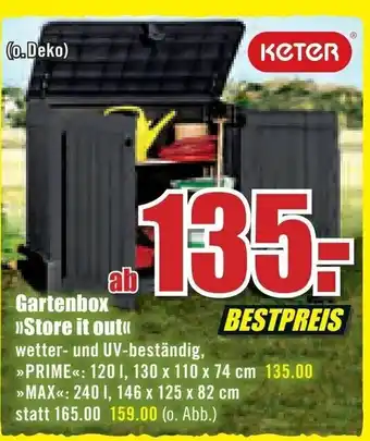 B1 Discount Baumarkt Gartenbox ,,Store it out" Angebot