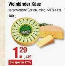 V Markt Weinländerr Käse Angebot