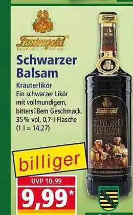 Norma Schwarzer balsam lautergold Angebot