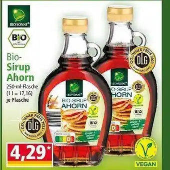 Norma Bio sonne bio-sirup ahorn Angebot