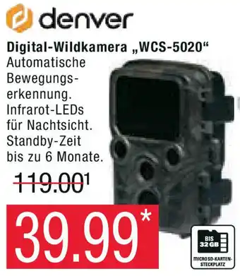Marktkauf Denver Digital Wildkamera WCS-5020 Angebot