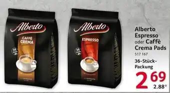 Selgros Alberto Espresso oder Caffe Crema Pads Angebot