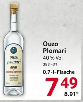 Selgros Ouzo Plomari 0,7L Angebot