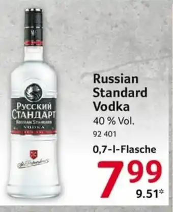 Selgros Russian Standard Vodka 0,7L Angebot