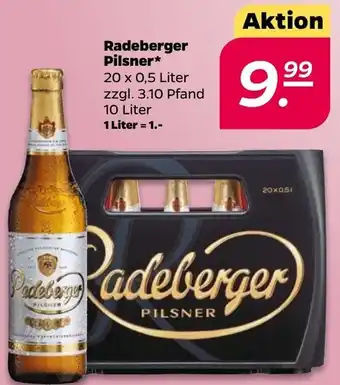 NETTO Radeberger Pilsner 20x0,5 Liter Angebot