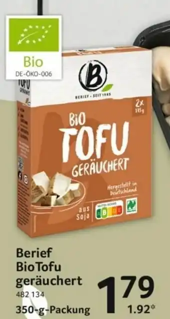 Selgros Berief Bio Tofu geräuchert 350g Angebot