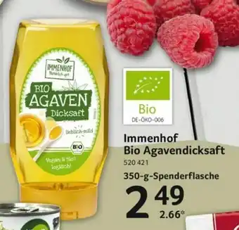 Selgros Immenhof Bio Agavendicksaft 350g Angebot