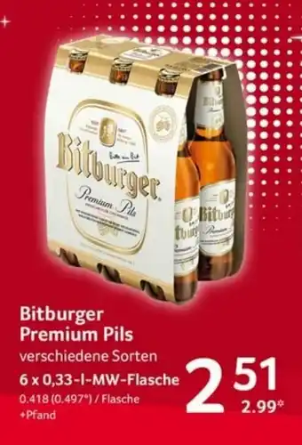 Selgros Bitburger Premium Pils 6x0,33L Angebot