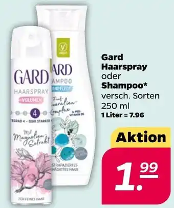 NETTO Gard Haarspray oder Shampoo 250 ml Angebot