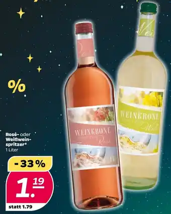 NETTO Rosé oder Weißwein Spritzer 1 Liter Angebot