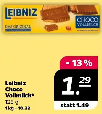 NETTO Leibniz Choco Vollmilch 125 g Angebot