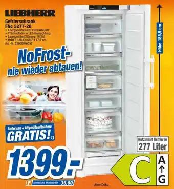 expert Techno Land Liebherr Gefrierschrank FNc 5277-20 Angebot