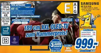 expert Techno Land Samsung GQ 75 Q 70 B Angebot