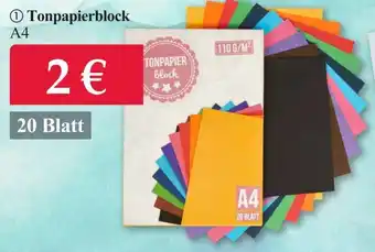 Woolworth Tonpapierblock A4, 20 Blatt Angebot