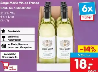 Netto Marken-Discount Serge Morin Vin de France 6x1 Liter Angebot