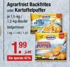 V Markt Agrarfrost Backfrites Oder Kartoffelpuffer Angebot