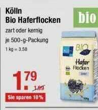 V Markt Kölln Bio Haferflocken Angebot