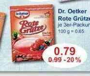 V Markt Dr Oetker Rote Grütze Angebot