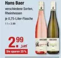 V Markt Hans Baer Angebot