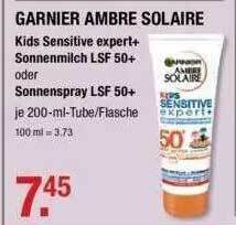 V Markt Garnier Ambre Solaire Angebot