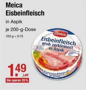 V Markt Meica Eisbeinfleisch Angebot