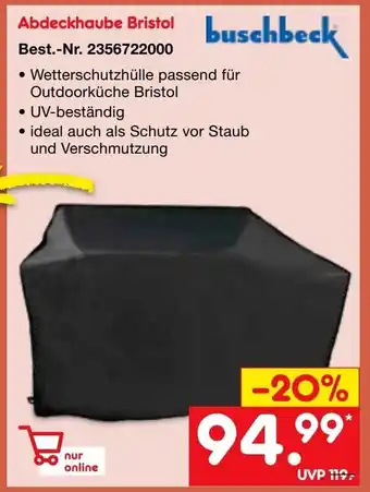 Netto Marken-Discount Buschbeck Abdeckhaube Bristol Angebot