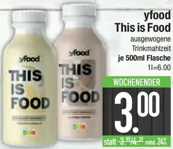 E-Center Yfood This is Food 500 ml Flasche Angebot