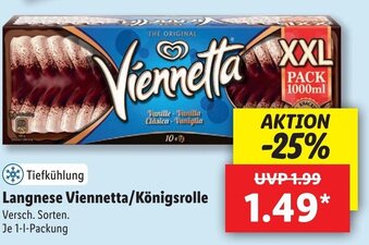 Lidl Langnese Viennetta/Königsrolle 1L Angebot