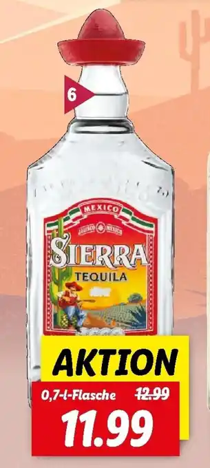 Lidl Sierra Tequila Silver 0,7L Angebot