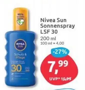 Budni Nivea Sun Sonnenspray LSF 30, 200ml Angebot