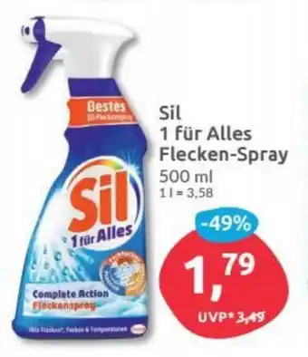 Budni Sil 1 für Alles Fleckent Spray 500ml Angebot