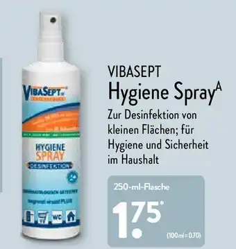 Aldi Nord Vibasept Hygiene Spray 250ml Angebot