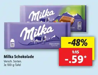 Lidl Milka Schokolade 100g Angebot