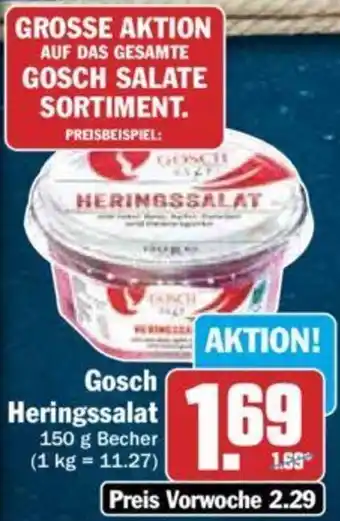 Hit Gosch Heringssalat 150 g Becher Angebot