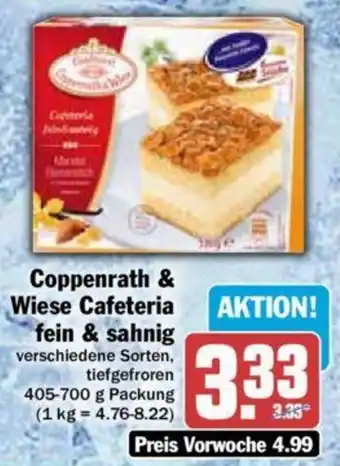 Hit Coppenrath & Wiese Cafeteria fein & sahnig 405-700 g Packung Angebot