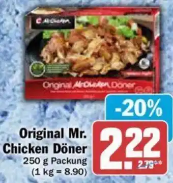 Hit Original Mr. Chicken Döner 250 g Packung Angebot