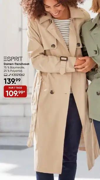 Galeria Esprit Damen-Trenchcoat Angebot