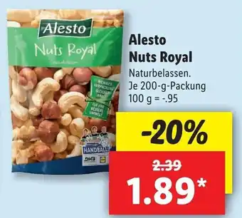 Lidl Alesto Nuts Royal 200g Angebot