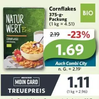 Combi Natur Wert Cornflakes 375 g Packung Angebot