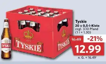 Combi Tyskie 20 x 0,5 l Kiste Angebot