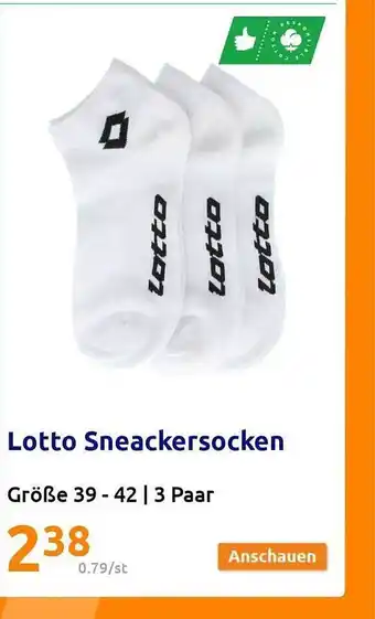 Action Lotto sneackersocken Angebot